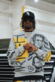 New Rich Crewneck Sweater (Heather Grey) - Aaria Tees Aaria Tees