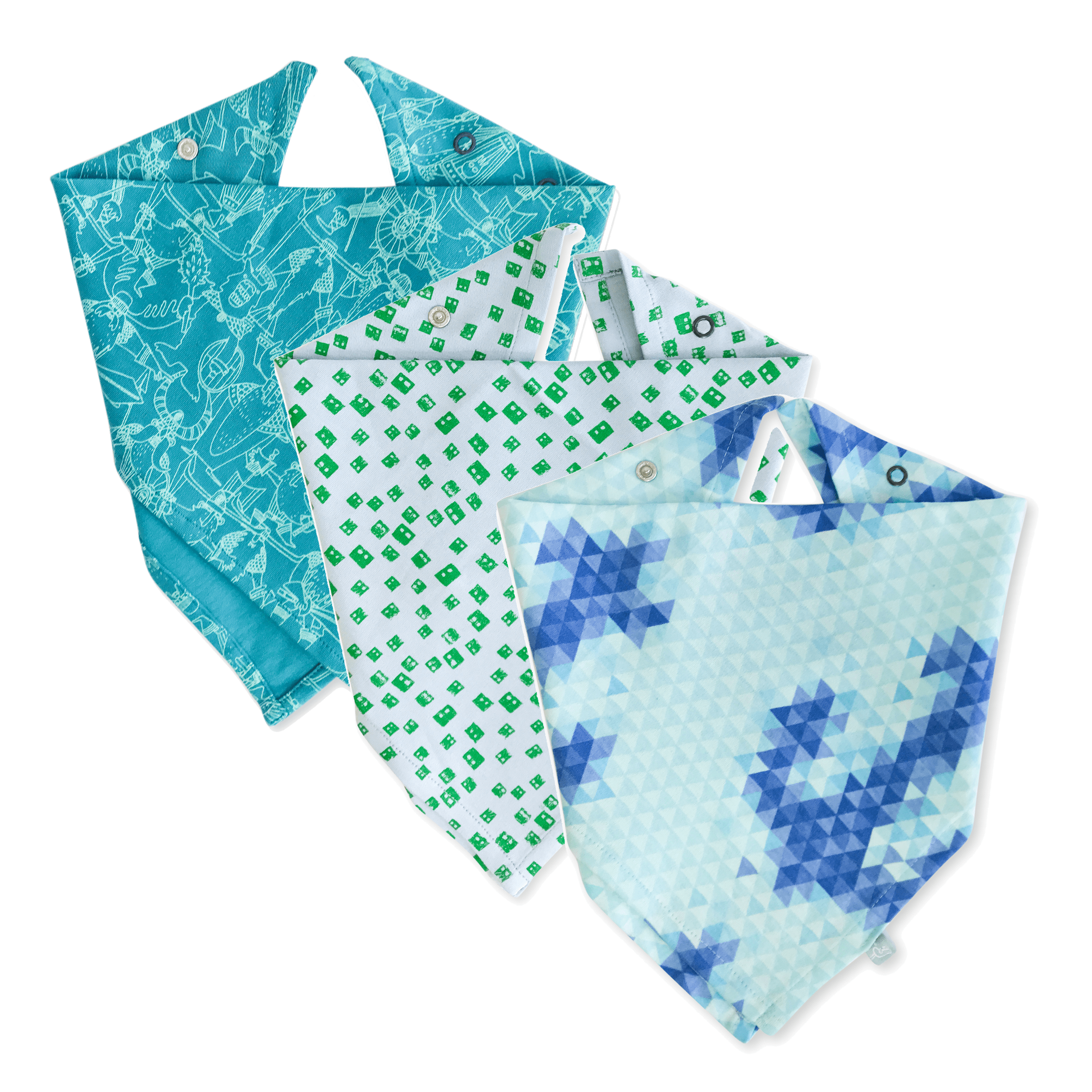 3pc lovie bib set | anchor - Aaria Tees Aaria Tees