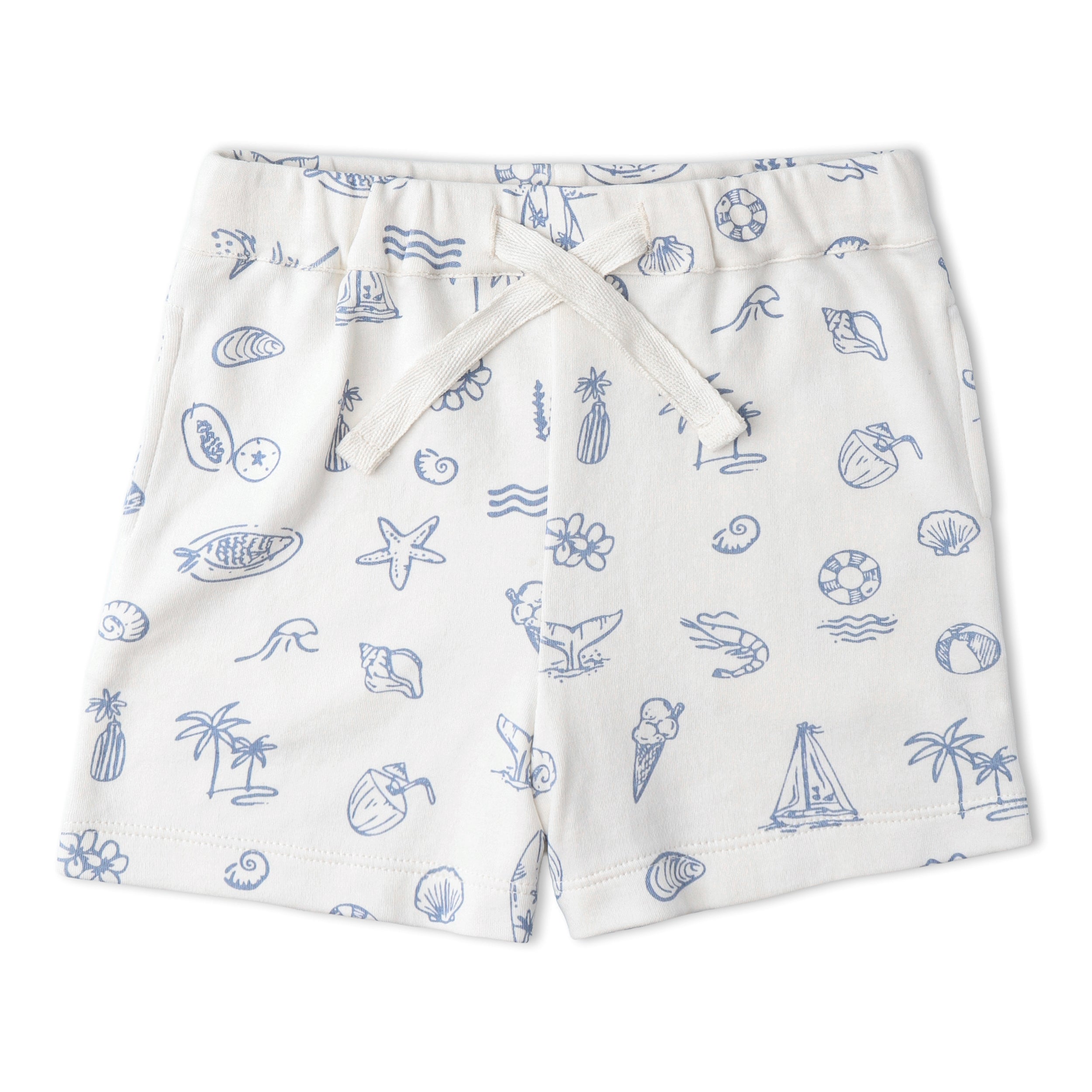Organic Tee & Shorts Set - Coastal - Aaria Tees Aaria Tees