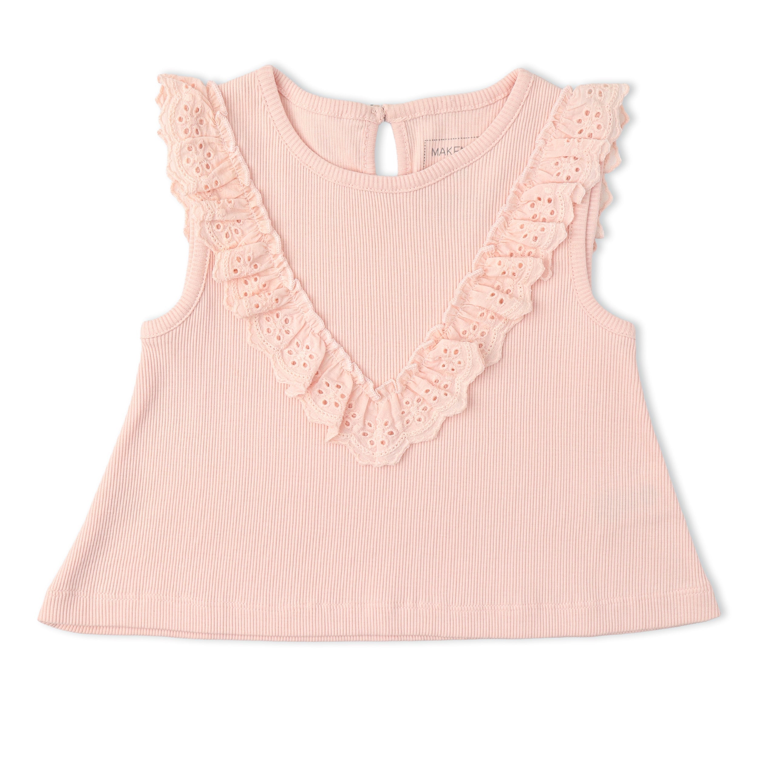 Organic Ruffle Top & Shorts Set - Blush - Aaria Tees Aaria Tees