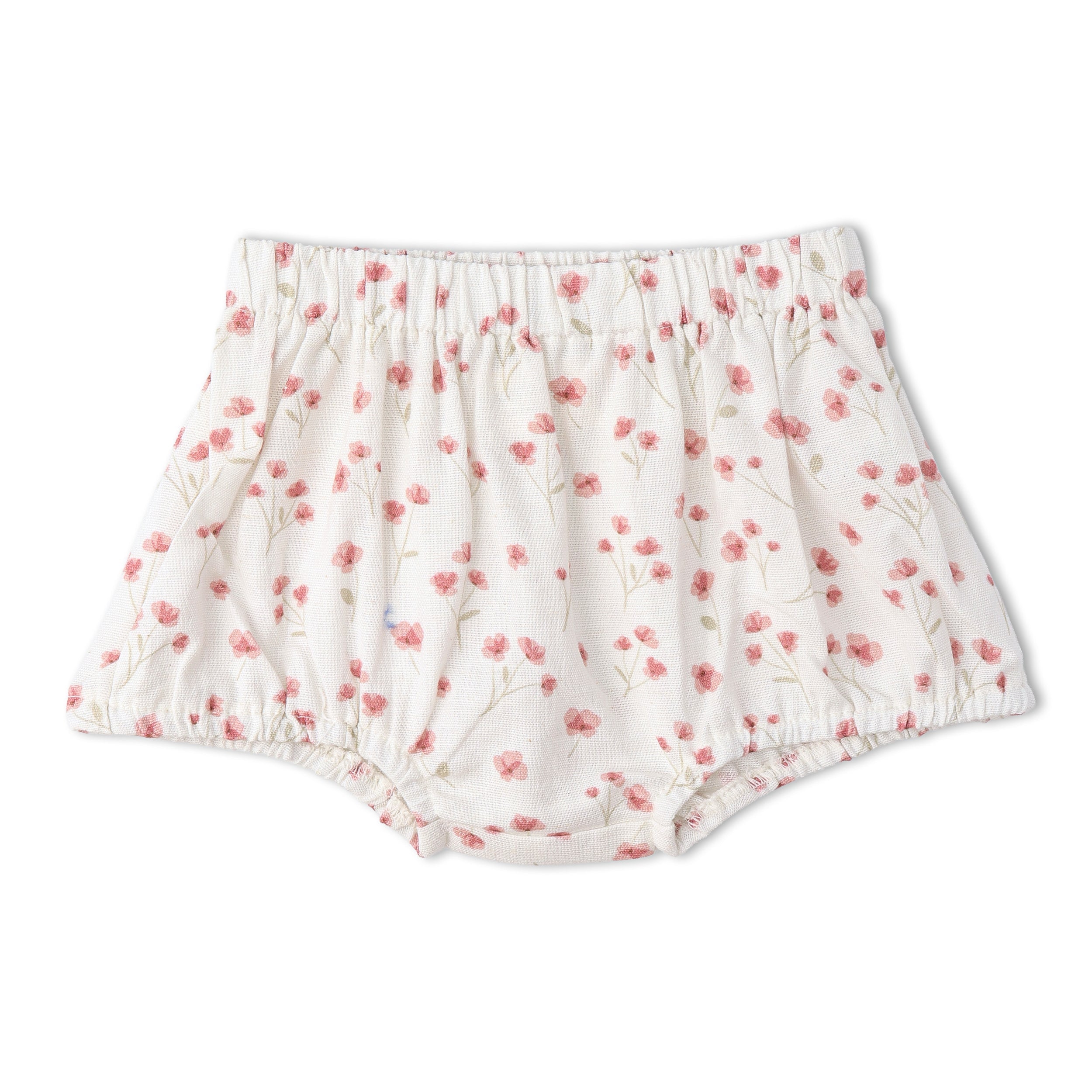 Organic Scalloped Top & Bloomers Set - Pink  Bloom - Aaria Tees Aaria Tees