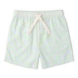 Organic Shirt & Shorts Set - Basil Stripes - Aaria Tees Aaria Tees