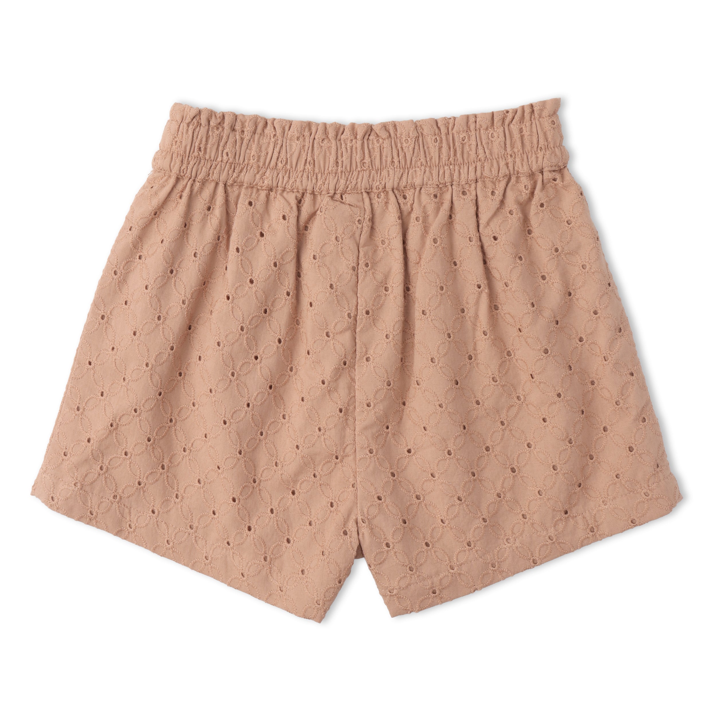 Organic Eyelet Flutter Top And Shorts Set - Clay Eyelet - Aaria Tees Aaria Tees