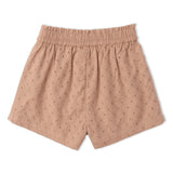 Organic Eyelet Flutter Top And Shorts Set - Clay Eyelet - Aaria Tees Aaria Tees