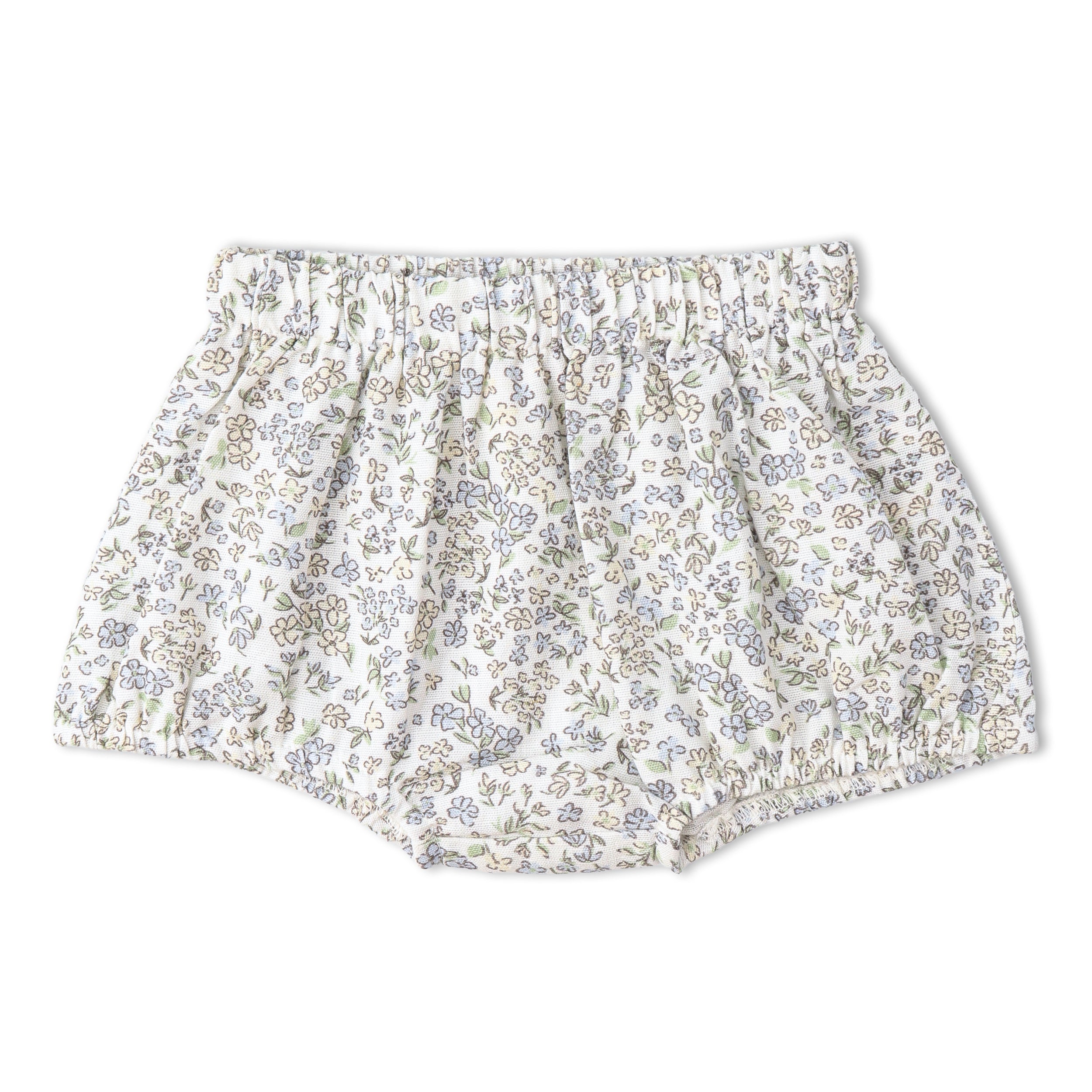 Organic Scalloped Top & Bloomers Set - Tulle Floral - Aaria Tees Aaria Tees