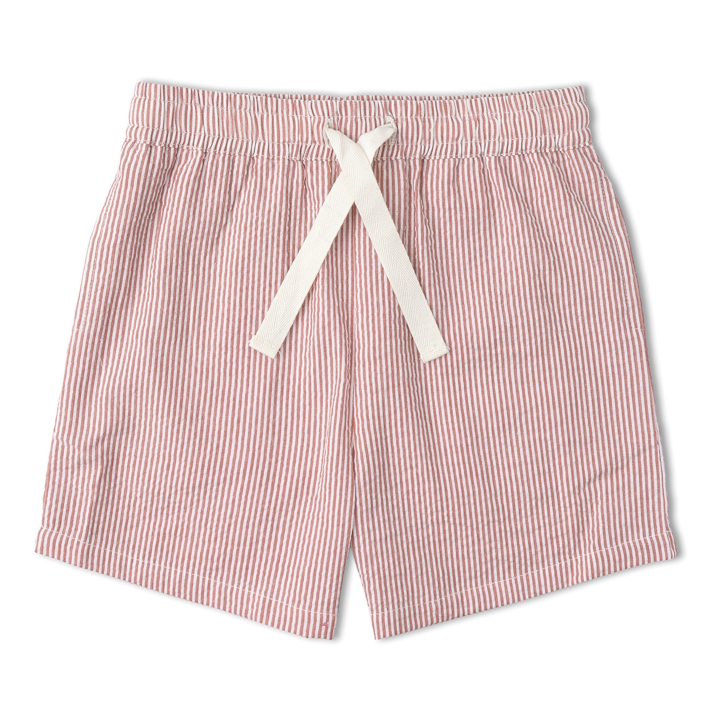 Organic Shirt & Shorts Set - Coral Stripes - Aaria Tees Aaria Tees