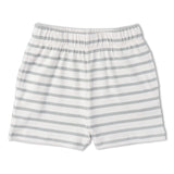 Organic Tank Top & Shorts Set - Fog Stripes - Aaria Tees Aaria Tees
