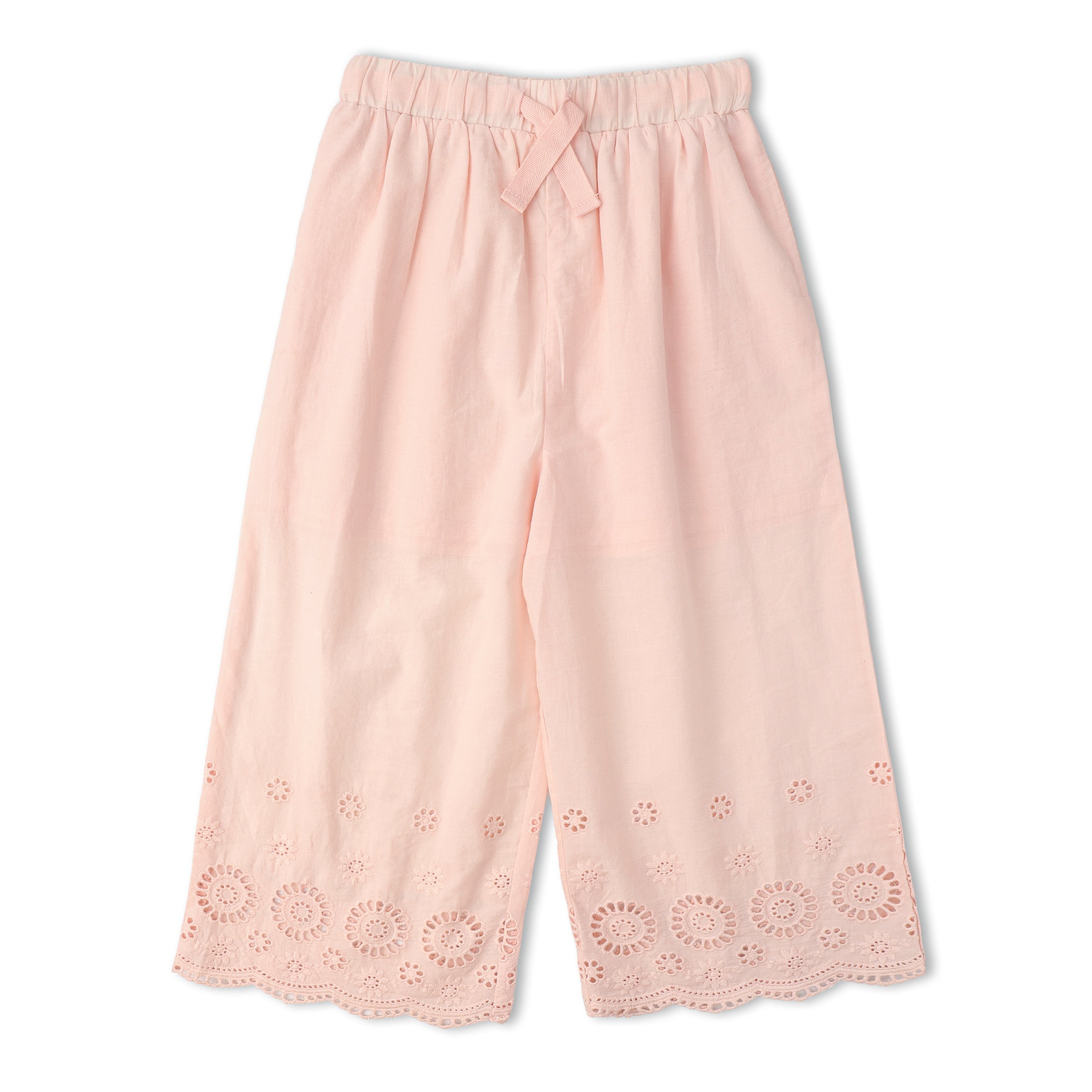 Organic Eyelet Top And Pant Set - Blush Eyelet - Aaria Tees Aaria Tees