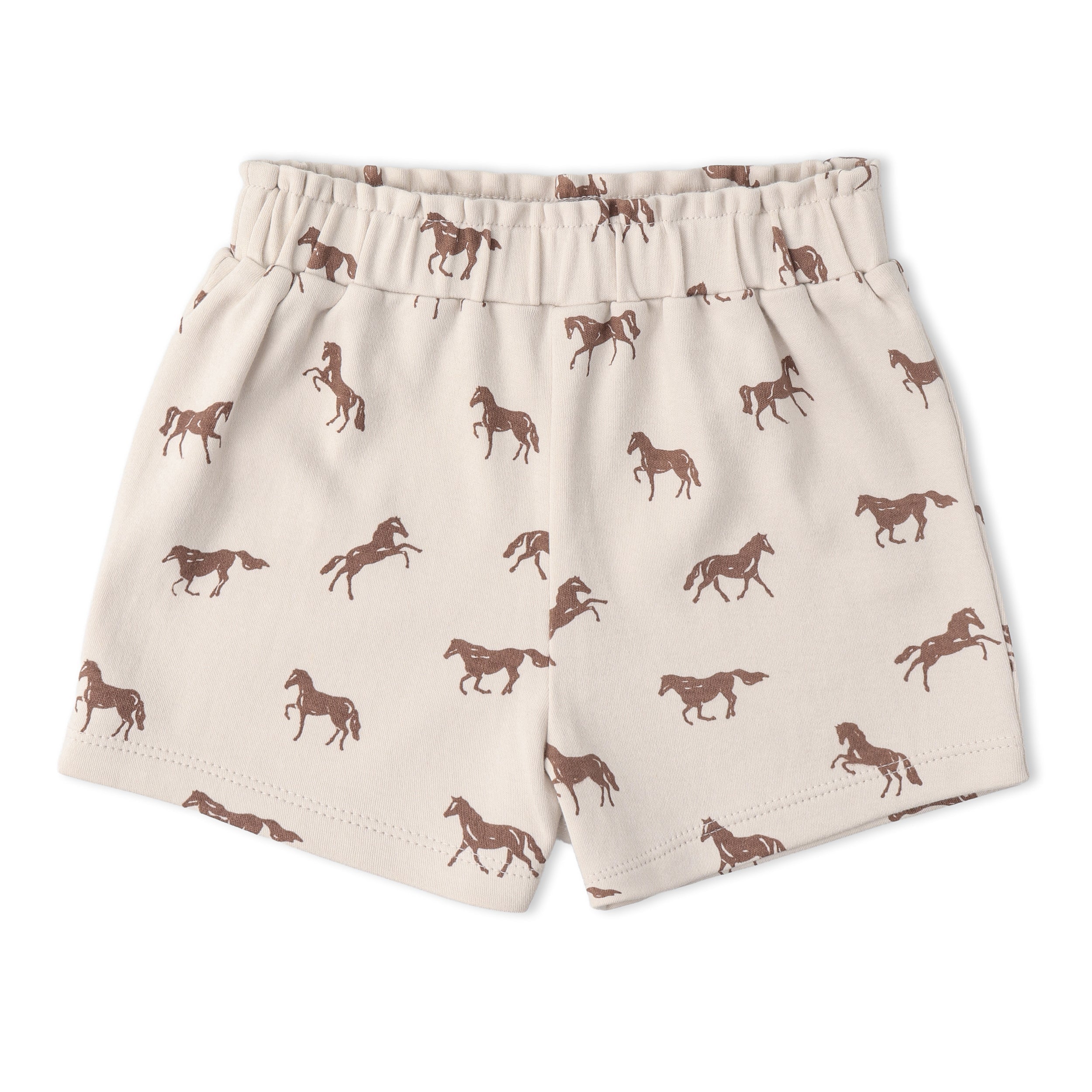 Organic Drop Shoulder Tee & Shorts Set - Horses - Aaria Tees Aaria Tees