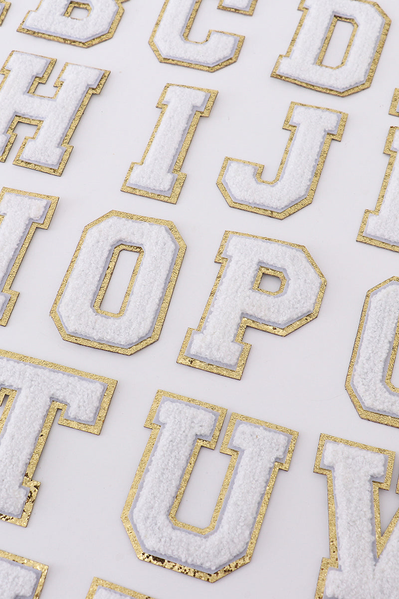 White letters "A-Z" stickers - Aaria Tees Aaria Tees