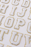 White letters "A-Z" stickers - Aaria Tees Aaria Tees