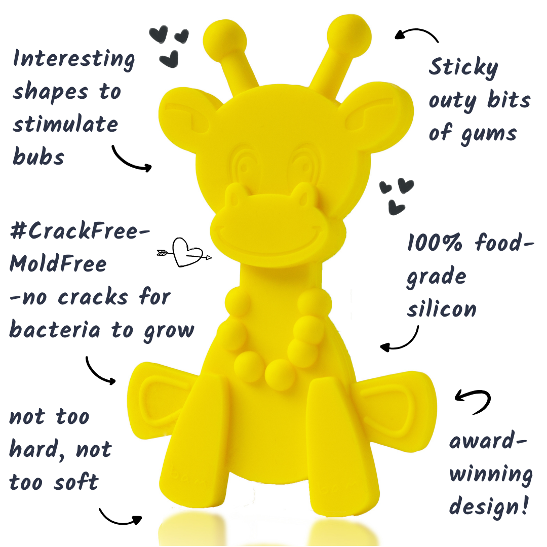 Little bamBAM Baby Teething Toy – Yellow - Aaria Tees Aaria Tees