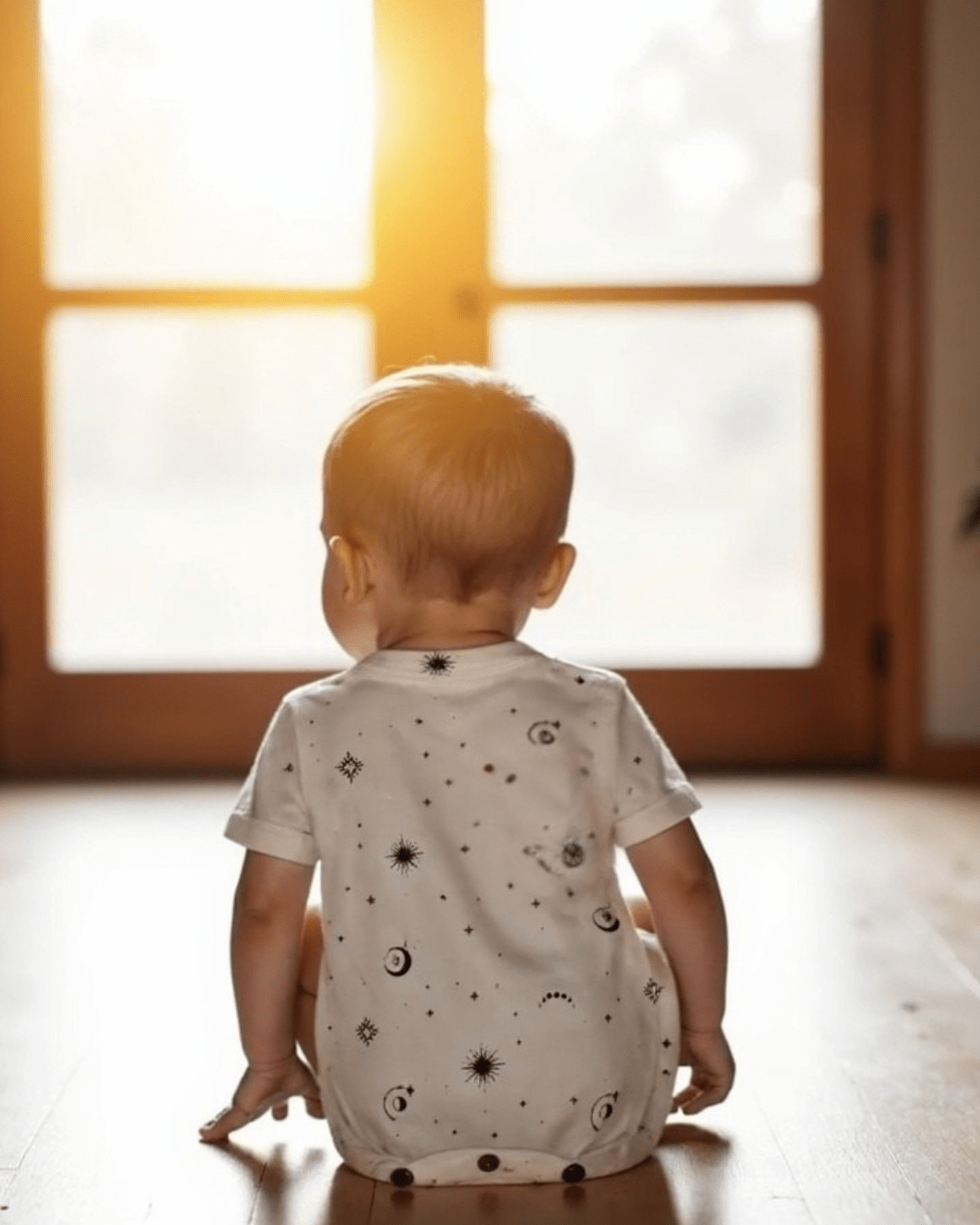 short sleeve romper | celestial - Aaria Tees Aaria Tees