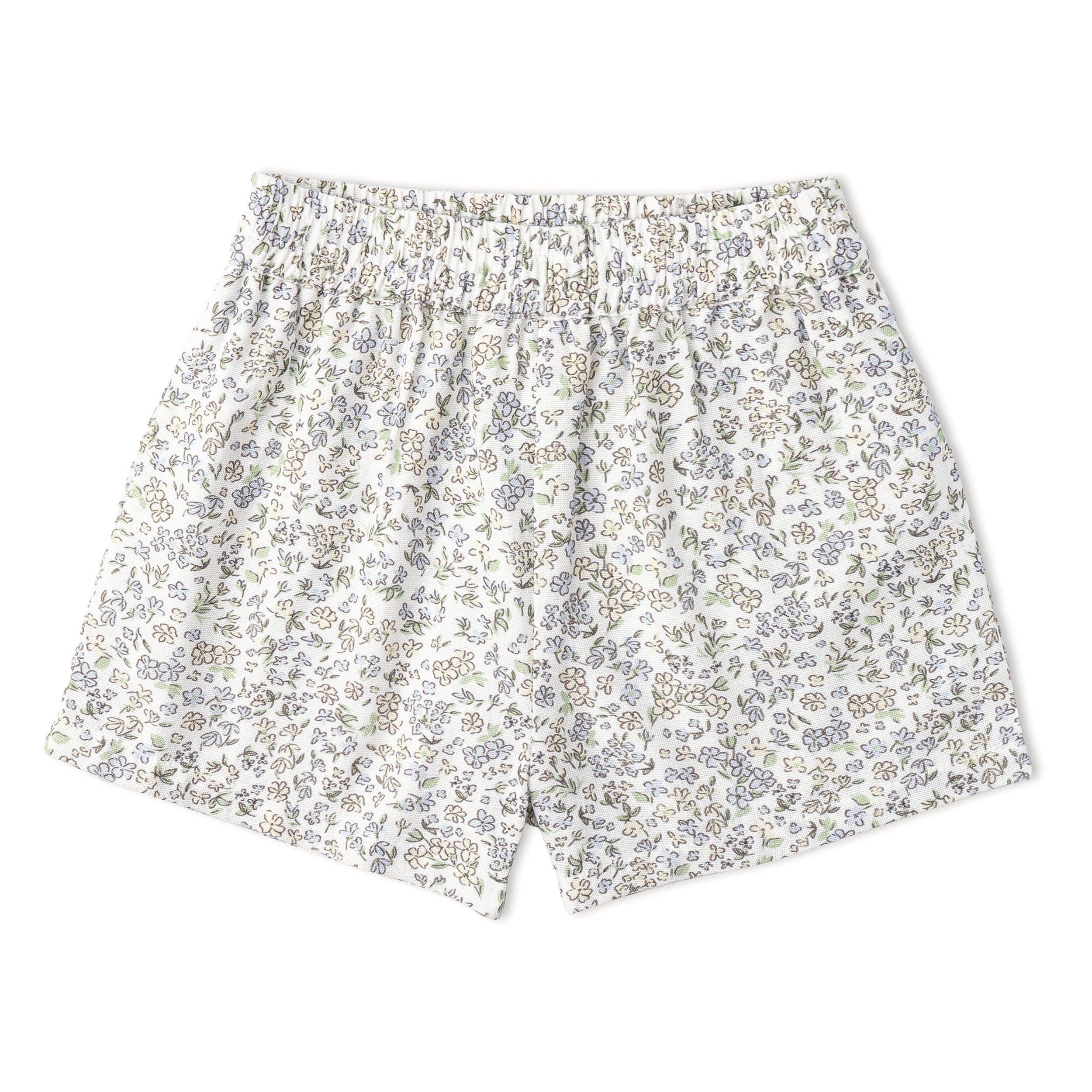 Organic Tie Up Top & Shorts Set - Tulle Floral - Aaria Tees Aaria Tees