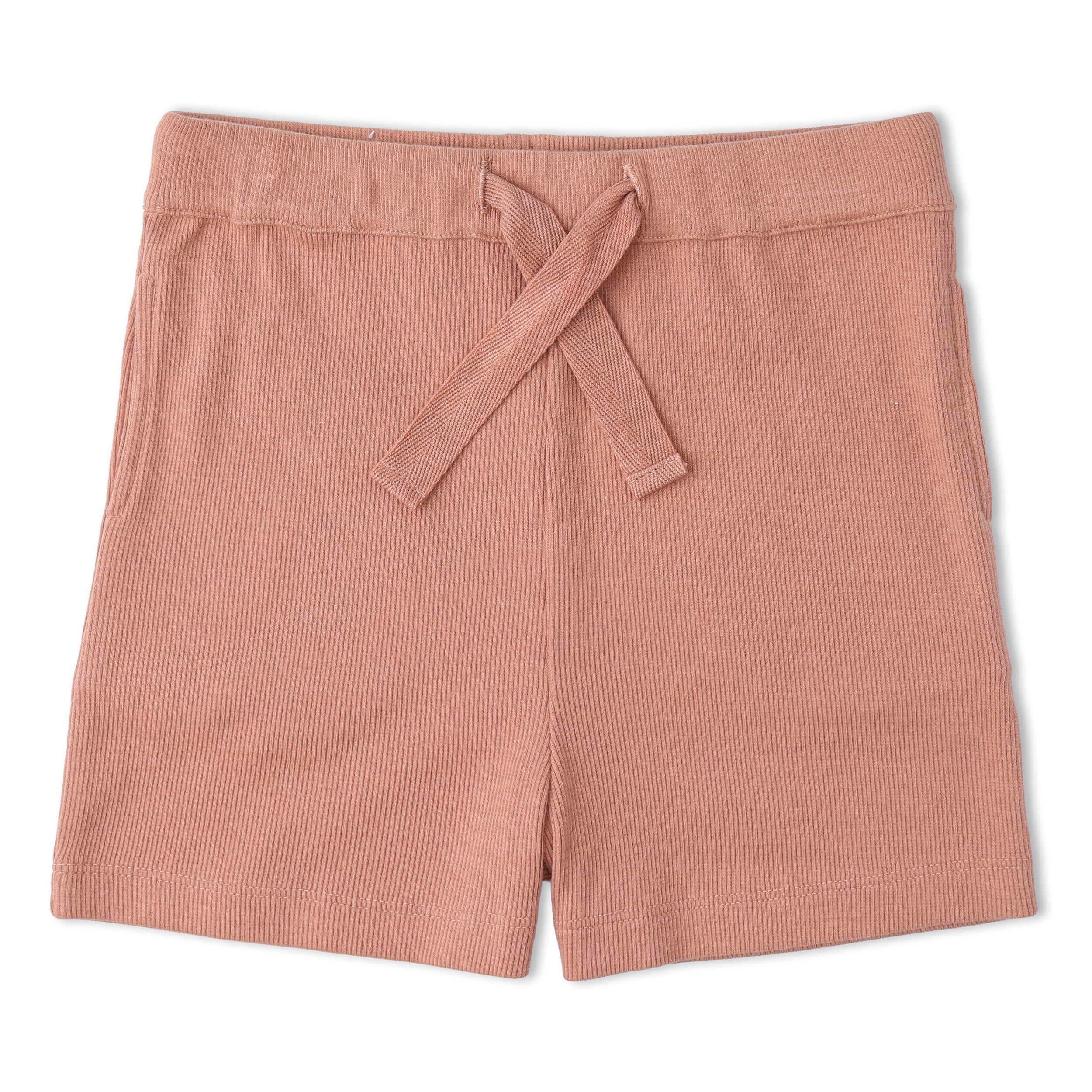 Organic Collar Tee & Shorts Set - Terra Stripes - Aaria Tees Aaria Tees