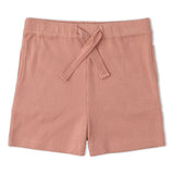 Organic Collar Tee & Shorts Set - Terra Stripes - Aaria Tees Aaria Tees