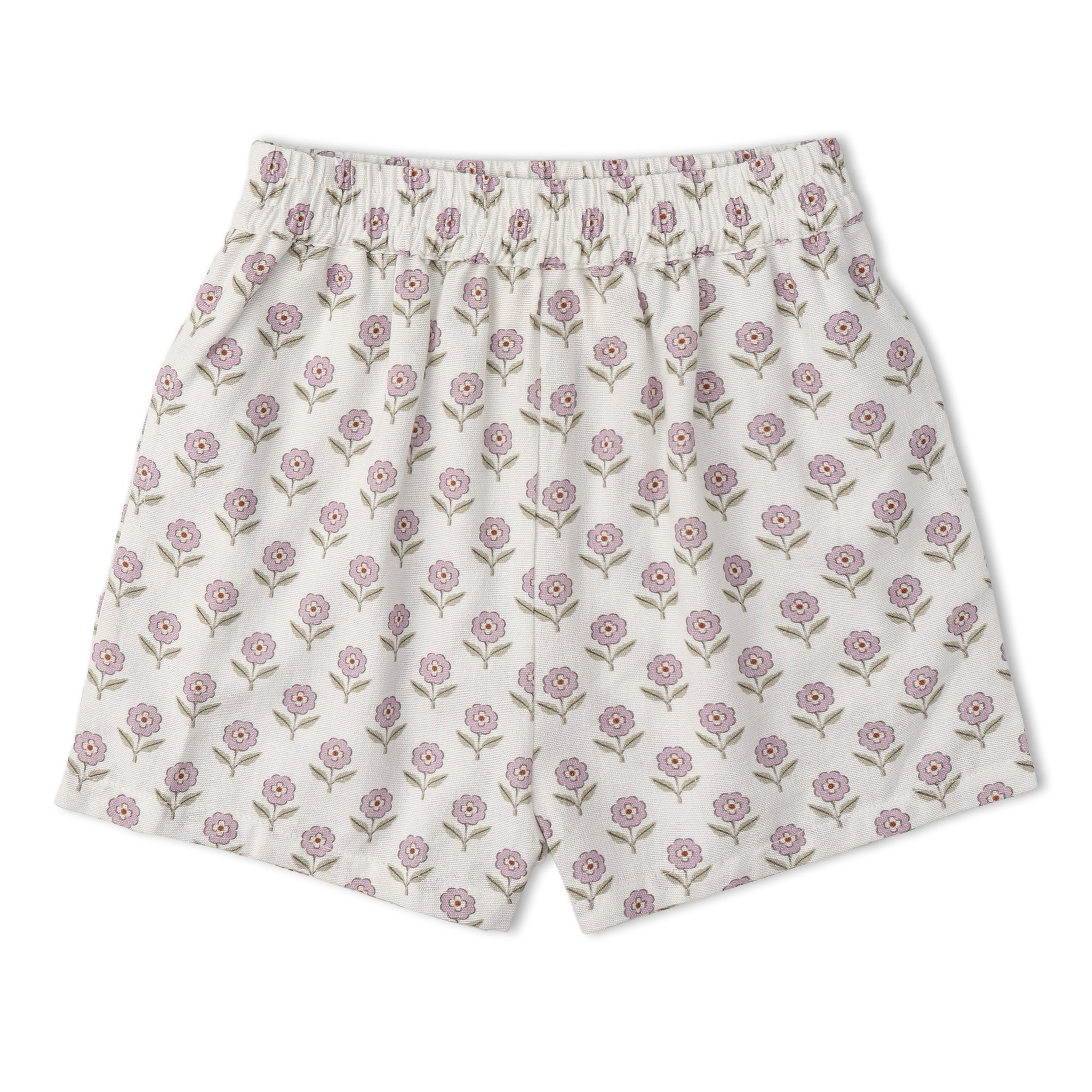 Organic Tie Up Top & Shorts Set - Lavender - Aaria Tees Aaria Tees
