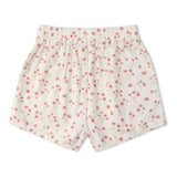 Organic Tie Up Top & Shorts Set - Pink  Bloom - Aaria Tees Aaria Tees