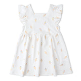 Organic Cutout Back Dress - Ice Cream - Aaria Tees Aaria Tees