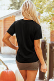 Black GOD IS GOOD Thanksgiving Theme Print Custom Graphic Tee Aaria Tees