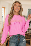 Rosalie Graphic Rib Textured Top - Aaria Tees Aaria Tees