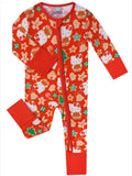 PoshTOT Sanrio Hello Kitty Christmas Bamboo Baby Convertible Zippy Romper - Aaria Tees Aaria Tees