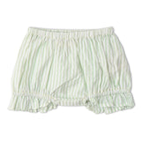 Organic Smocked Top And Bloomer Set - Basil Stripes - Aaria Tees Aaria Tees