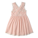 Organic Cross Back Dress - Blush - Aaria Tees Aaria Tees