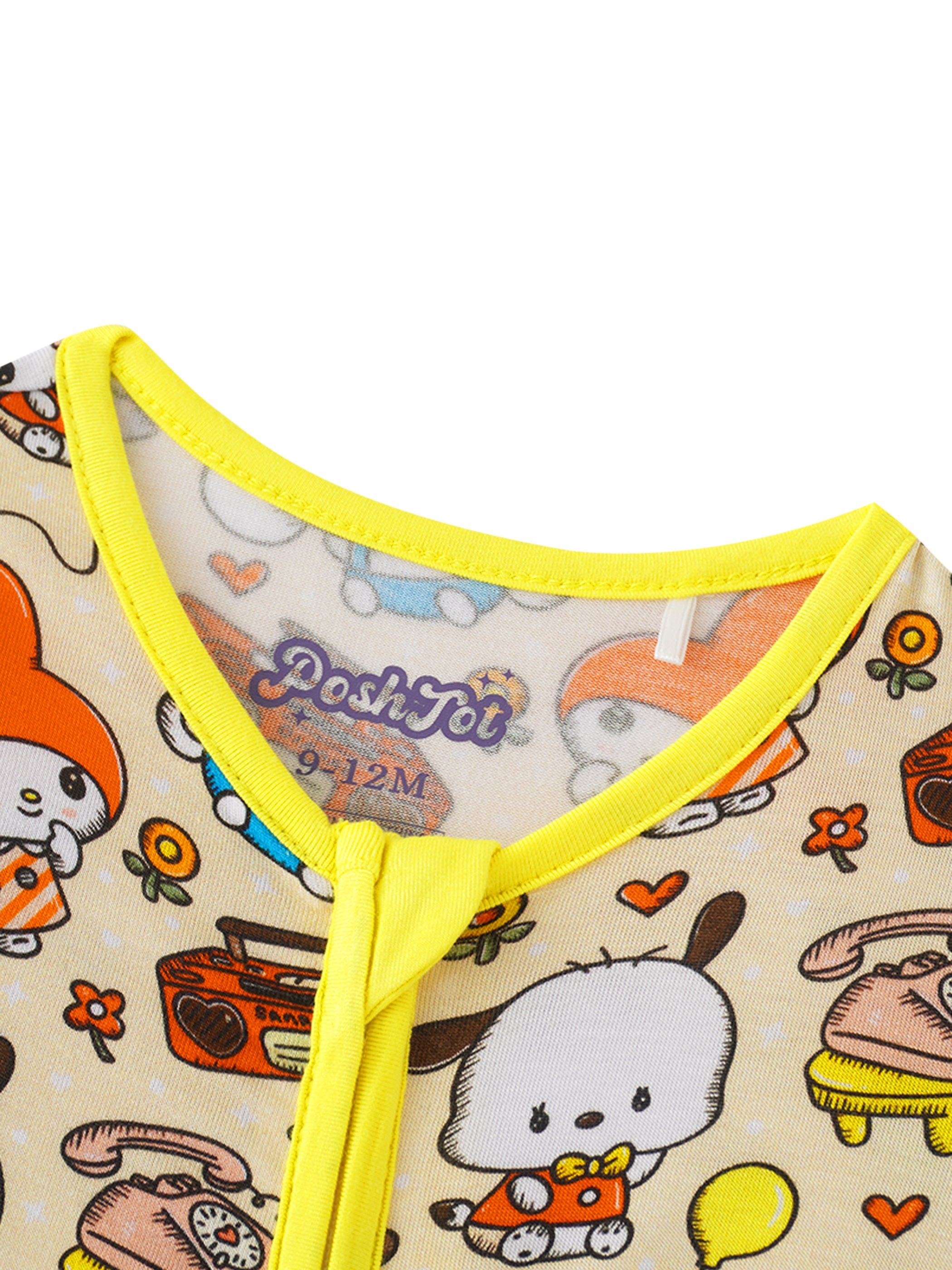 PoshTOT Sanrio Cinnamoroll Bamboo Baby Convertible Zippy Romper - Aaria Tees Aaria Tees