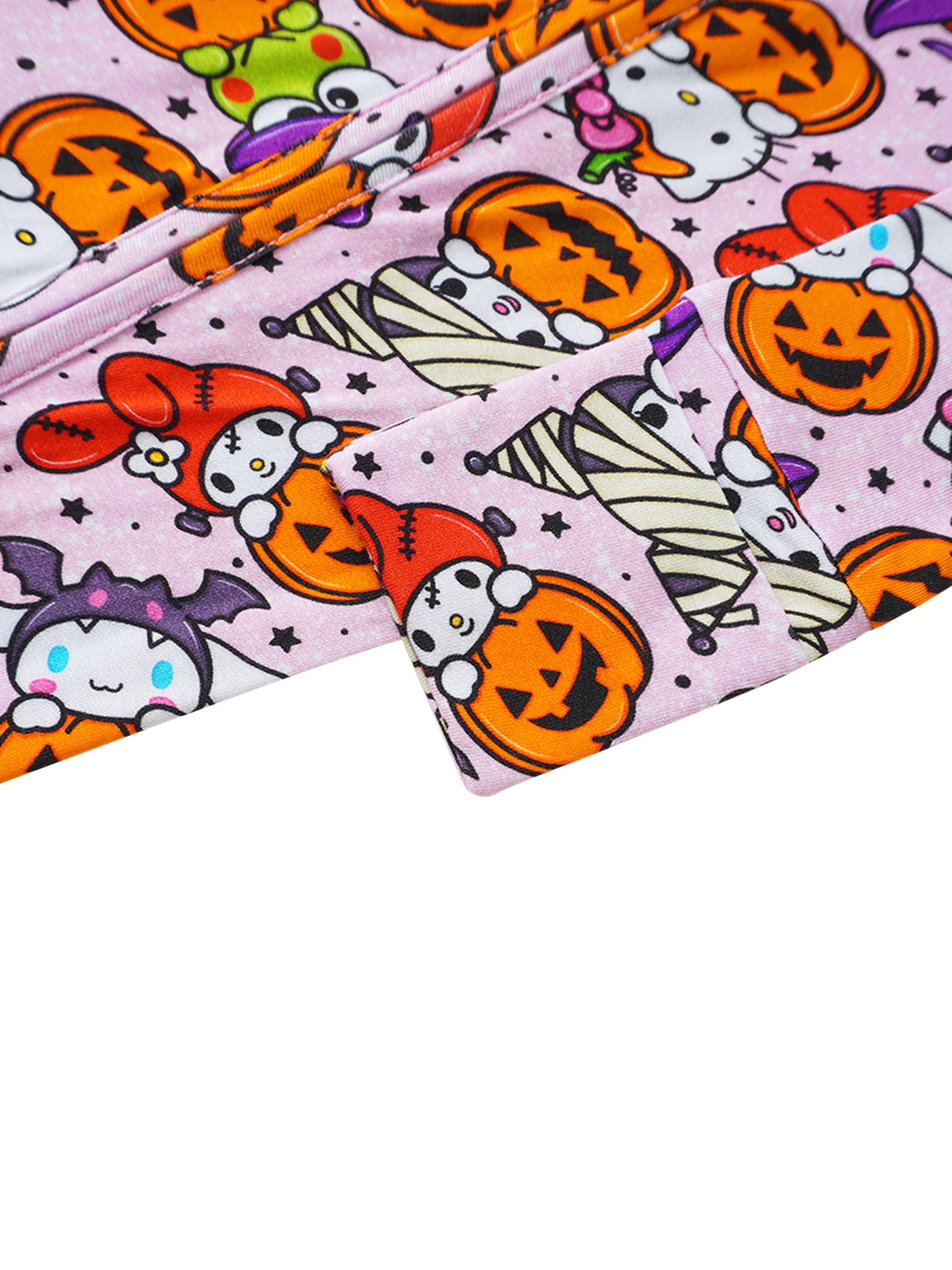 PoshTOT Sanrio Hello Kitty Pumpkin Bamboo Baby Convertible Zippy Romper - Aaria Tees Aaria Tees