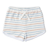 Organic Sleeveless Tee & Shorts Set - Cabana Stripes - Aaria Tees Aaria Tees