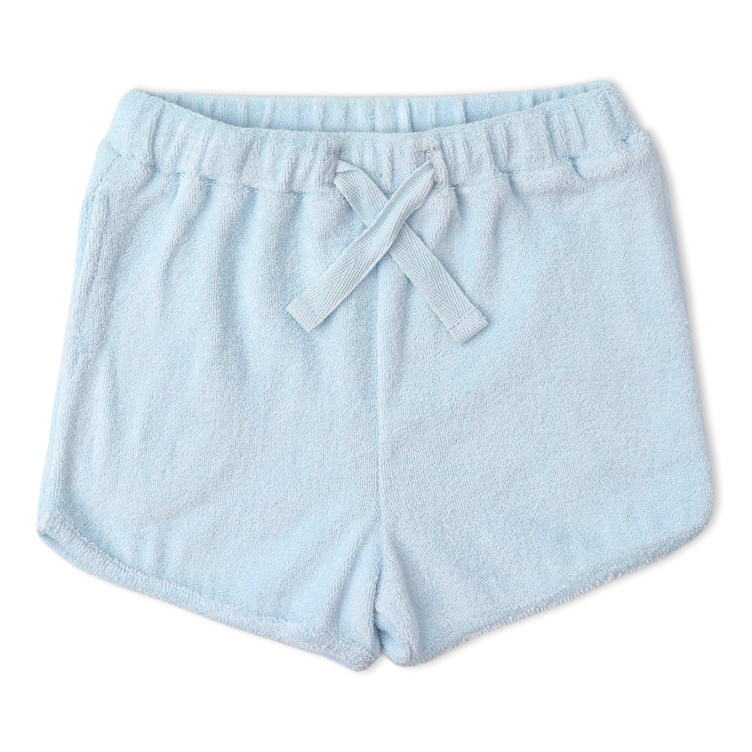 Organic Sleeveless Tee & Shorts Set - Light Blue - Aaria Tees Aaria Tees