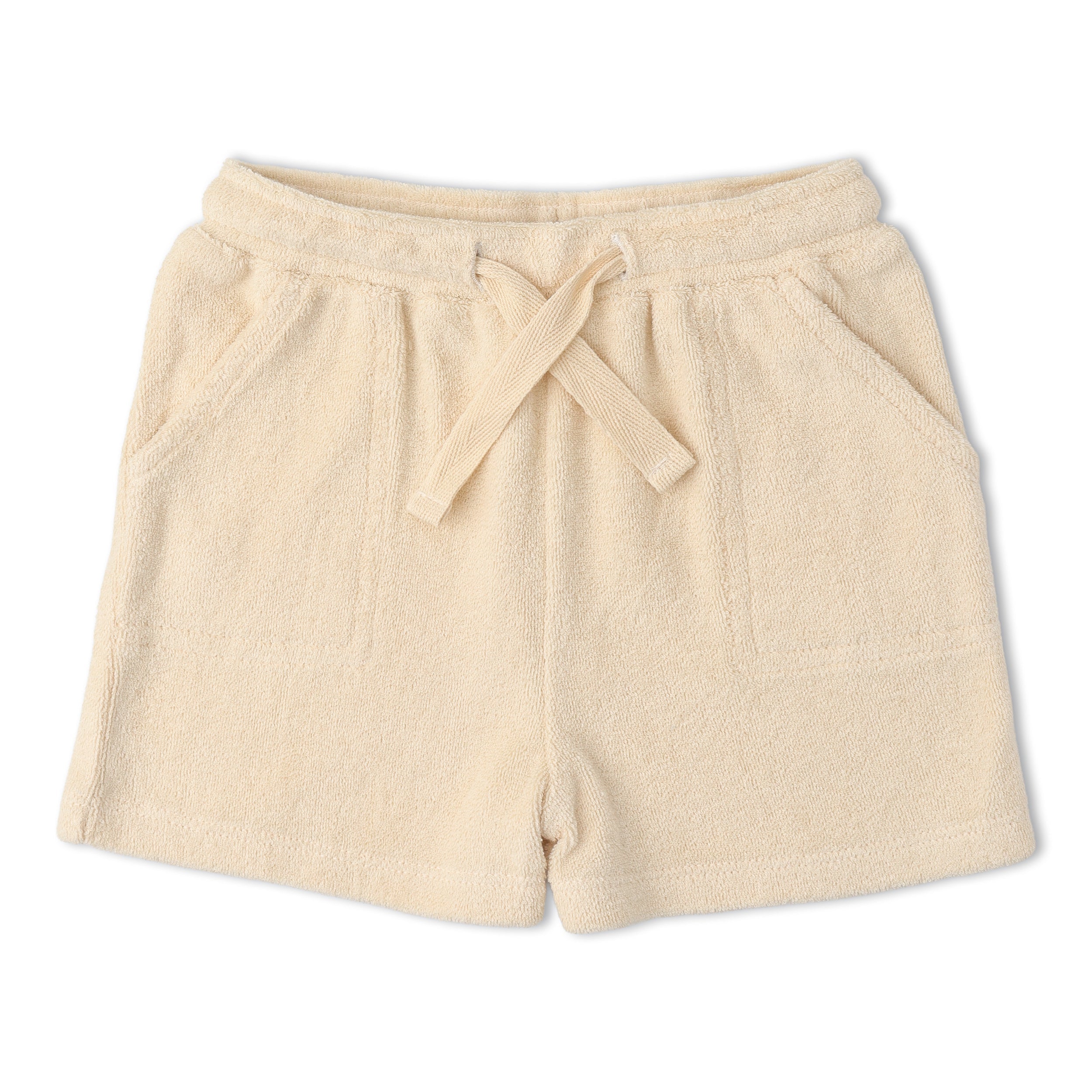 Organic Terry Tee & Shorts Set - Butter Yellow - Aaria Tees Aaria Tees