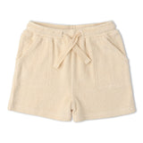 Organic Terry Tee & Shorts Set - Butter Yellow - Aaria Tees Aaria Tees