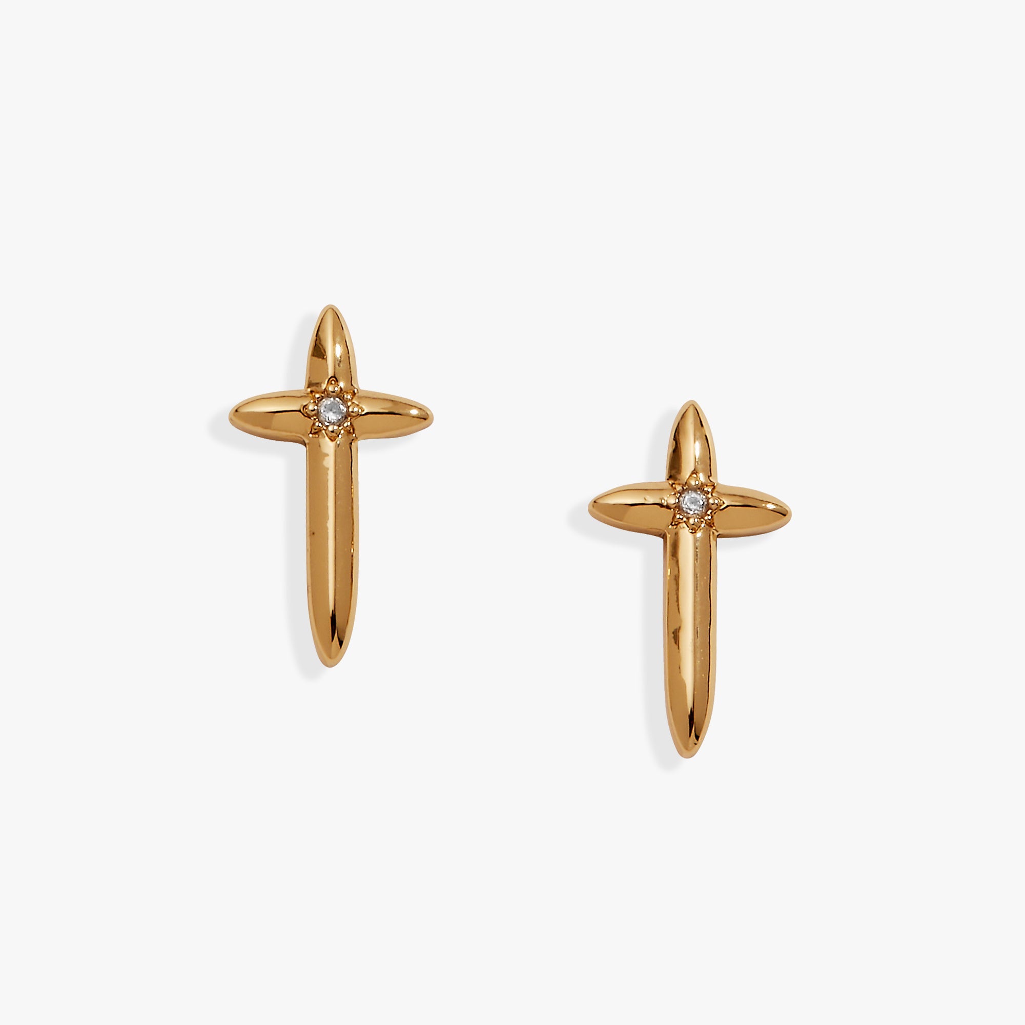 4:13 Cross Stud Earrings - Aaria Tees Aaria Tees