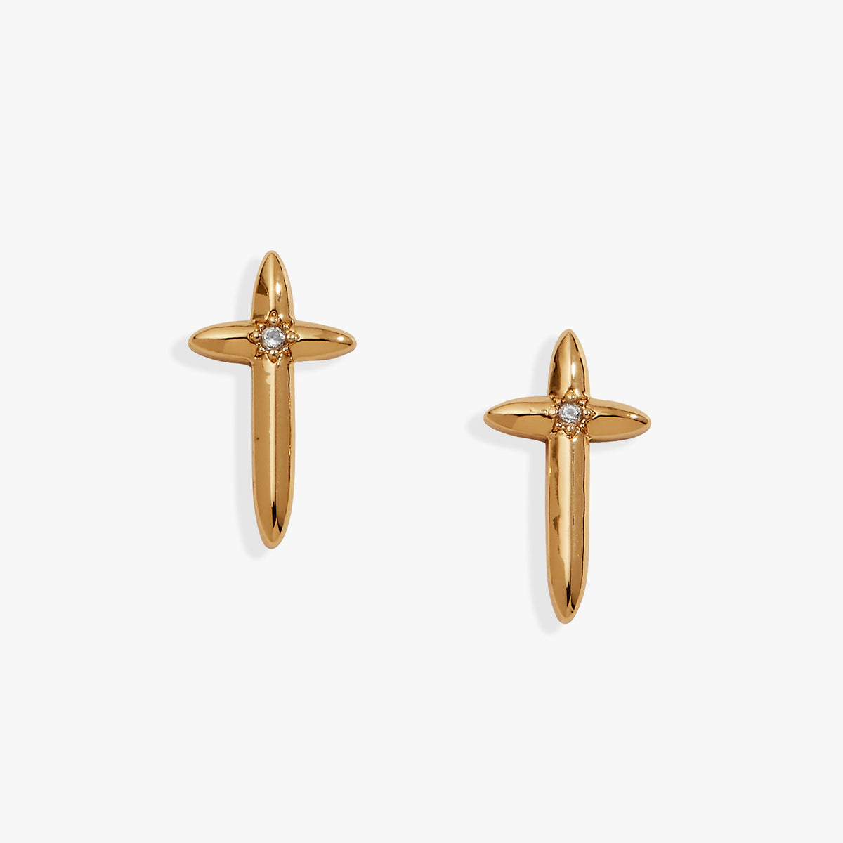 4:13 Cross Stud Earrings - Aaria Tees