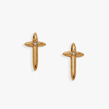 4:13 Cross Stud Earrings - Aaria Tees Aaria Tees