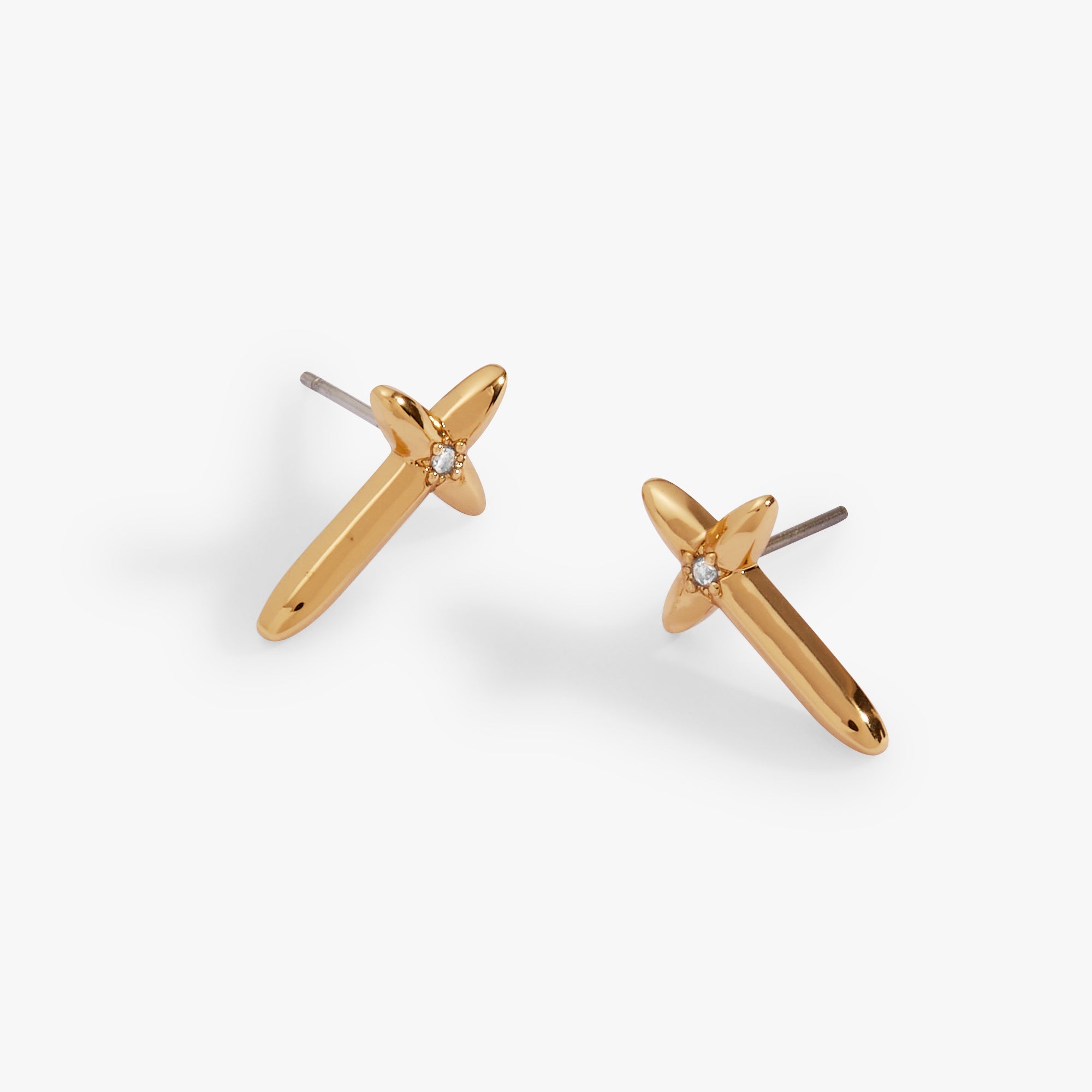 4:13 Cross Stud Earrings - Aaria Tees Aaria Tees