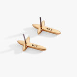 4:13 Cross Stud Earrings - Aaria Tees Aaria Tees