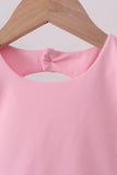 Pink scalloped active skorts set Aaria Tees