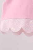 Pink scalloped active skorts set Aaria Tees