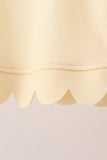 Lemon Scalloped Short Set - Aaria Tees Aaria Tees