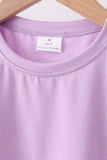 Lavender scalloped mom&me shorts set - Aaria Tees Aaria Tees