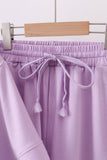 Lavender scalloped mom&me shorts set - Aaria Tees Aaria Tees