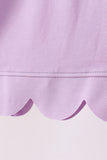 Lavender scalloped mom&me shorts set - Aaria Tees Aaria Tees