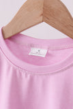 Pink scalloped mom&me shorts set - Aaria Tees Aaria Tees
