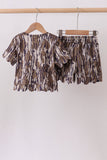 Camouflage scalloped mom&me shorts set - Aaria Tees Aaria Tees