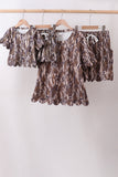 Camouflage scalloped mom&me shorts set - Aaria Tees Aaria Tees