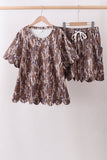 Camouflage scalloped mom&me shorts set - Aaria Tees Aaria Tees