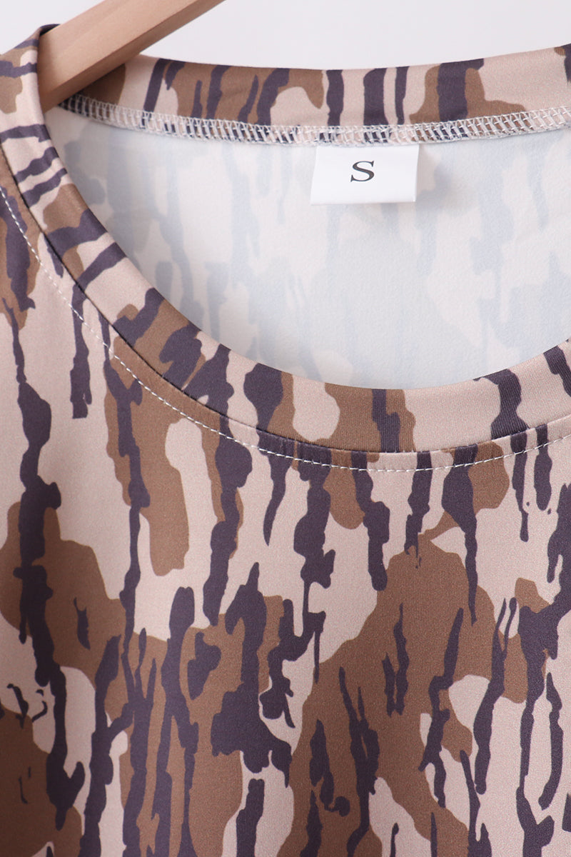 Camouflage scalloped mom&me shorts set - Aaria Tees Aaria Tees